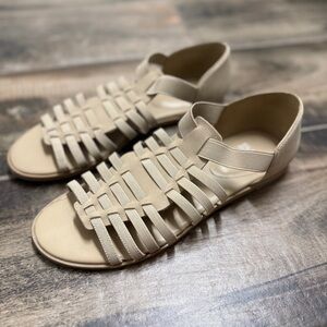 Eileen‎ Fisher Rato Strappy Fisherman Sandal,Tan,9.5